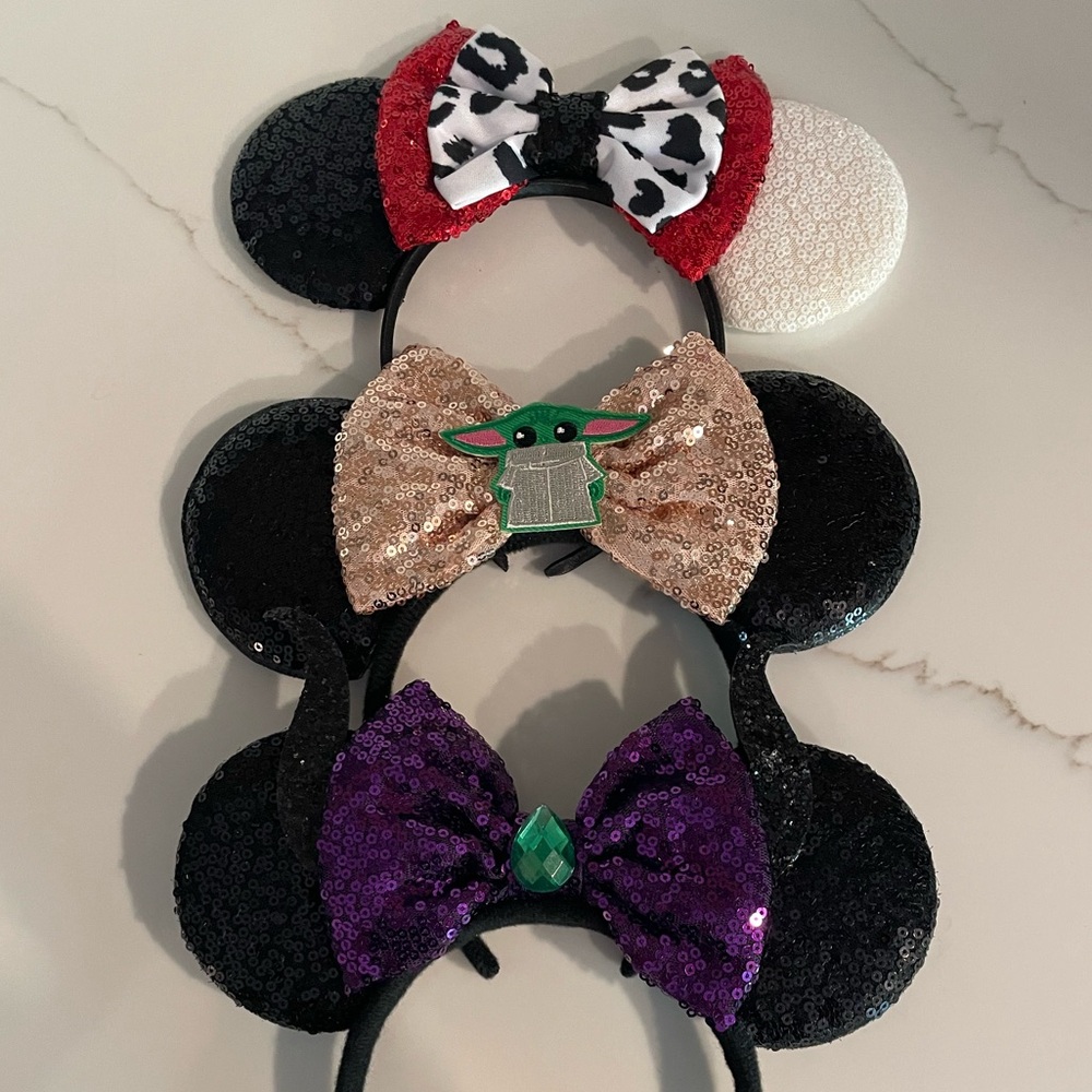 3 Disney Minnie Mouse Ears